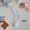 Meias de Algodão Puro para Primavera e Outono para Mulheres, Meias Esportivas Absorventes de Suor e Respiráveis, Meias de Cano Médio com Elástico Antiderrapante, Meias Versáteis Zhujie para Mulheres