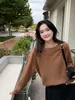 Hong Kong y American Apparel/[Piel Sintética] Múltiples Versiones de Cachemir Cepillado~Tops de Lana Combinados con Suéteres Pulóver