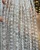 Pulsera de cuentas redondas de cristal blanco natural de 4-12 mm, collar, horquilla, accesorios hechos a mano