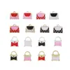 Accesorios de Arte para Uñas Estilo Nuevo Mini Bolso de Moda Dibujos Animados Metal Esmalte Estilo Chanel Decoraciones para Uñas de Niña