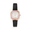 Reloj Cuadrado Pequeño, Gama Alta, Lujo Ligero, Nicho, Reloj Cuadrado Simple y de Moda para Mujer, Reloj de Cuarzo con Correa para Mujer con Temperamento
