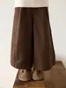 Pantalones de pierna ancha de lyocell de moda para niñas Wuli Bu Yi 2026 Otoño Nueva Llegada Pantalones cortos holgados transpirables para niños Modernos
