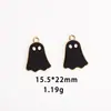 Pingente Chapéu de Halloween Demônio Desenho Animado Fantasma Esmalte Liga de Zinco Acessórios Colar Brinco Pingente