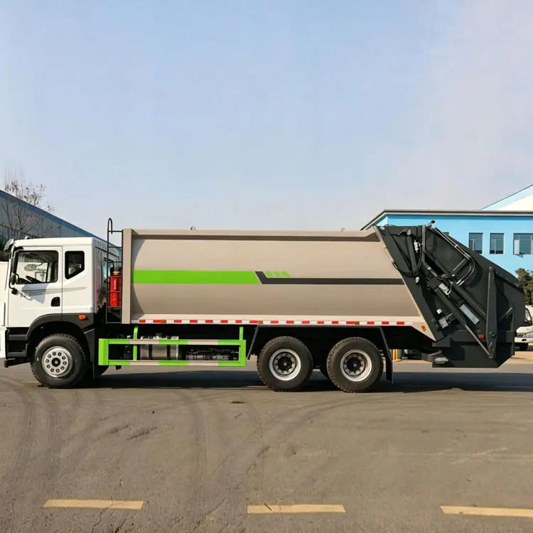 陕汽德龙14吨垃圾压缩车10方垃圾清运车质量好无泄漏