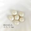 Ins Japonês Fosco Opaco Redondo Meia Pílula Resina Patch DIY Joias Brincos Brincos Stud Material Acessórios