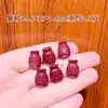 Mini sacos da sorte de cinábrio natural de alto teor, disponíveis em vários tamanhos e com múltiplas opções de acessórios, incluindo sacos de dinheiro; atacado de cinábrio