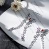 Joyería para Arte de Uñas Alas de Mariposa Borla Chapado Oro Real Zirconia Juego Rojo Diamante de Internet Nuevos Accesorios para Uñas