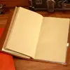 Logotipo personalizado de fábrica criativo pulseira de couro sintético retrô fivela de couro caderno bloco de notas porta-cartões manual