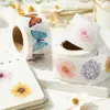 500 Adesivos Amazon Popular Rolo Borboleta Flor Adesivos de Formato Especial Decorativos Caixa de Presente Etiquetas Adesivas Autoadesivas