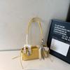 Estilo Francés Nicho Moda Bolso de Axila para Mujer 2025 Verano Moda Simple Estilo Occidental Lazo Bolso de Hombro Bolso Bagel