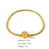 Pulseira Minimalista de Liga Metálica Estilo Corda Pan, Disponível para Vendas Transfronteiriças, Pulseira Geométrica Versátil no Atacado