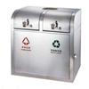 Caja de cubo de basura para clasificación exterior de acero inoxidable propiedad no reciclable ventas Parque protección ambiental interior y exterior Doble tubo pelable