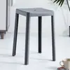 Bancos de Plástico para el Hogar, Bancos Cuadrados Engrosados, Bancos Sencillos para Comedor, Bancos Altos para Sala de Estar, Bancos Modernos Apilables de Moda