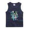Chaleco para niños, camiseta de verano para niños, elegante, fina, sin mangas, ropa exterior, ropa para niños pequeños y medianos, entrega de una pieza
