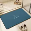 Alfombrilla de baño de tierra de diatomeas transfronteriza, color liso, diseño minimalista, adecuada para entradas de baño, antideslizante, absorbente y de secado rápido. Disponible en Amazon
