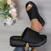 Sandalias de Tela de Gran Tamaño de Comercio Exterior para Mujer 2026 Verano Nuevas Casuales de Plataforma de Suela Gruesa para Amazon Pantuflas 43