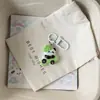 Llavero Colgante de Resina de Panda Rojo de Dibujos Animados Lindo para Bolsos de Chicas Mochilas de Estudiantes Regalo para Mejor Amigo