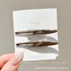 Pinza para el Cabello Estilo Coreano Retro Estampado de Leopardo para Mujer Horquilla Exquisita de Gama Alta Clip BB Dulce Dopamina Clip para Flequillo Lateral Accesorios para el Cabello