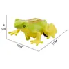 Simulación de color rana de arrastre mini dibujos animados para niños juguete de animal de arrastre modelo de animal enseñanza cognición