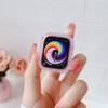 Caja de Reloj Perlada Láser Adecuada para Apple Watch 678910 Generación iWatch S10 Colorida PC Carcasa Dura Cubierta Protectora