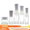 Novo produto frasco de vidro cosmético transparente com tampa branca 60g/60ml embalagem a vácuo frasco para loção frasco para tônico fabricantes