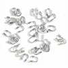 Tubo de posicionamiento de cierre de metal multicolor galvanizado transfronterizo, tubo en forma de U, cuenta abierta, accesorios para joyería de collar y pulsera hechos a mano para DIY
