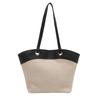 Bolsa Casual de Palha Tecida de Grande Capacidade para Mulheres 2025 Verão Bolsa de Palha Férias à Beira-Mar Bolsa de Praia Versátil Bolsa de Ombro para Deslocamento