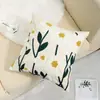 Funda de almohada bordada de toalla nueva, almohada para sofá de casa estilo pastoral (sin inserto), cojín para cabecera, cojín lumbar para oficina
