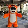 Disfraz de Muñeco de Dibujos Animados Inflable de Peluche Disfraz de Oso Fresa para Actuación Evento Caminar Lindo Oso Fresa Inflable Nuevo