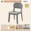 Silla de Comedor de Plástico Engrosado, Taburete Moderno Minimalista con Respaldo, Silla para Mesa de Comedor del Hogar, Cómoda para Estar Sentado Mucho Tiempo, Selección de Silla con Respaldo Resistente al Desgaste