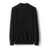 Suéter Grueso de Doble Hilo Joker Otoño/Invierno para Hombre 100 Cachemira Cuello Medio de Tortuga Sin Costuras Camiseta Base Tejida