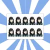 Cazador de demonios: Kimetsu No Yaiba Nezuko Zenitsu Foto de Identificación de 1 pulgada Soporte para Reuniones Foto Estrella Periféricos