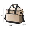 Bolsa Aislada de Tela Oxford Nueva 2023 Beige Bolsa de Picnic para Exterior Gran Capacidad Impermeable Bolsa de Hielo Bolsa para el Almuerzo para Coche