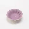 Novos Porta-Copos de Cerâmica Pétala Roxo Lavanda e Dourado Estilo Chinês, Pires Isolantes de Calor, Bandejas de Chá, Conjunto de Chá Kung Fu, Acessórios para Cerimônia do Chá