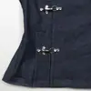 Chaleco de Mezclilla Nuevo para Mujer Primavera/Verano 2026 con Hebilla de Avión, Tendencia de Moda Transfronteriza, Cárdigan de Color Sólido con Cuello de Solapa y Botones