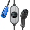 Carregador de carro elétrico portátil 3.5KW 7KW AC, padrão europeu, padrão americano, pistola de carregamento para Tesla