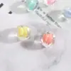 Fábrica 12mm Calabaza Transparente Color Interno Cuenta Cuenta Media Pulsera Coreana Flor de Zapato DIY Accesorios de Joyería para Niños