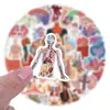 60 Pegatinas Personalizadas de Graffiti de Anatomía Humana Transfronterizas Traje Maleta Taza de Agua Patinete Venta al por Mayor