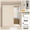 Cortina plegable para puerta con cortina de tela impermeable y a prueba de aceite para olores a aceite y humo de cocina Cortina de cortina divisoria a prueba de viento
