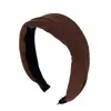 Diadema ancha de tela elástica suave de alta calidad en color oscuro, simple y elegante, popular en línea, adecuada para lavarse la cara y salir, accesorio para el cabello para mujer