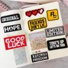 Adesivos de Bordado Autoadesivos Divertidos com Tema de Jogo. Adesivos DIY para Diários, Computadores, Celulares e Decoração de Roupas. Atacado Transfronteiriço
