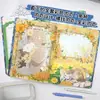 Novo Caderno Natsume Flores Azuis 16K Página Colorida Completa Diário de Mão Anime Desenho Animado Diário de Natsume
