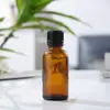 Botella de Vidrio Marrón para Aceite Esencial Portátil con Gotero Botella Rellenable 30ml Envase de Líquido Esencial Botella Vacía Botella de Spray