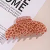 Nuevo Clip Pinza para Cabello de Placa de Ácido Acético Simple Elegante Disco Trasero Pinza para el Pelo Moda Letras de Diamante Pinza de Tiburón Joyería Mujeres