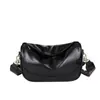 Bolso Cruzado para Mujer Alta Apariencia Otoño 2026 Bolso Cruzado Simple para Mujer Estilo Coreano Retro Correa Ancha Cruzada Bolso Almohada Cruzado