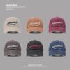 Gorra de Béisbol Americana Lavada con Agujeros Viejos para Hombre y Mujer para Combinar con Todo Gorra de Letras Muestra Rostro Muestra Parejas Sombrero para el Sol