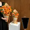 Material de Flor de Mesa Cone de Sorvete Sacola de Flor Material de Embalagem de Flor Plástico Cartão Rígido 180g Papel de Embalagem para Flores Frescas
