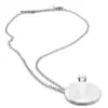 Collar de Moneda de Dinero Fantasma Taoísta de la Montaña Dragón Tigre Cadena para Suéter de Aleación de Vidrio con Piedra del Tiempo para Hombres y Mujeres para la Buena Fortuna