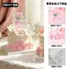 Decoração de bolo Dia das Mães 2026 Topo acrílico impresso MOM cartão buquê mamãe cheongsam inserção para assar