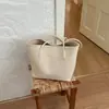 Shuai Mijia Nova Bolsa Grande Capacidade Moda Casual para o Dia a Dia Bolsa Mãe-Filho Personalidade Feminina Cor Sólida Retrô Bolsa de Ombro de Mão